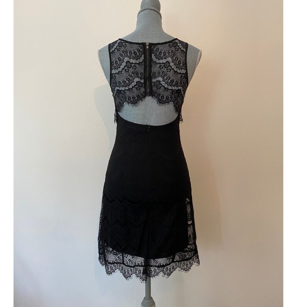 Mendocino TECE Black lace cut out dress